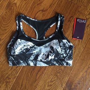 Black & White Zella Sports Bra